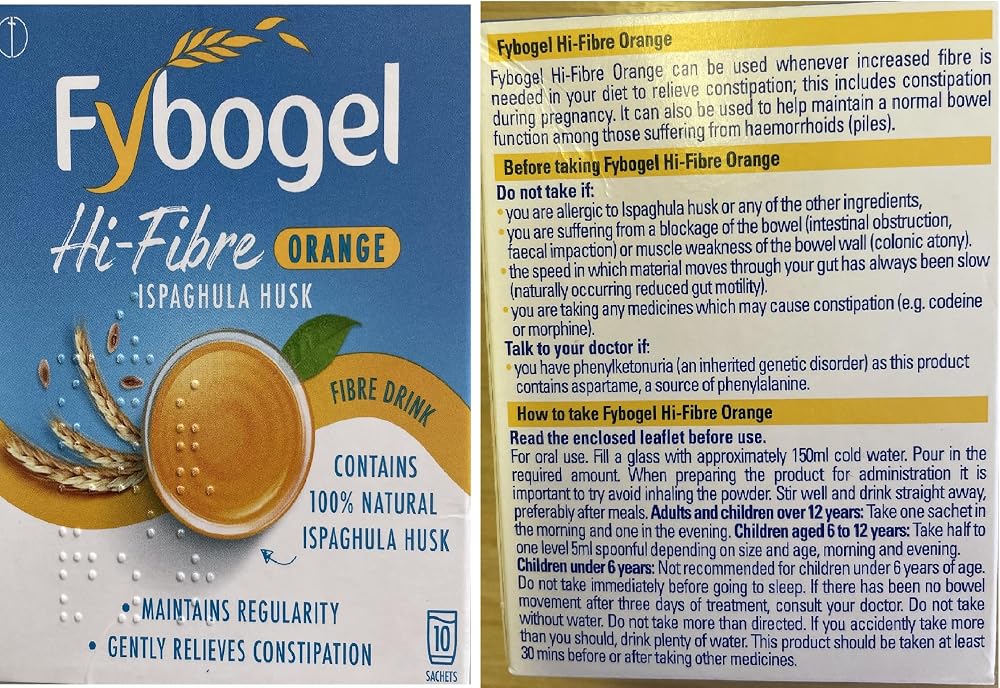 Fybogel Hi-Fibre Orange Sachets 10 x 4
