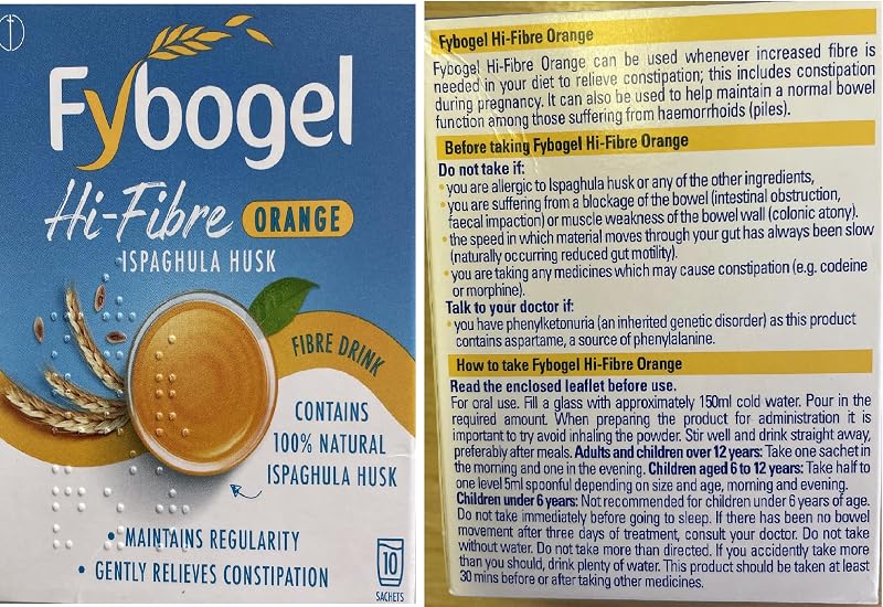 Fybogel Hi-Fibre Orange Sachets 10 x 4