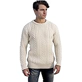 Aran Crafts Aran Crew Neck Sweater (100% Wool)