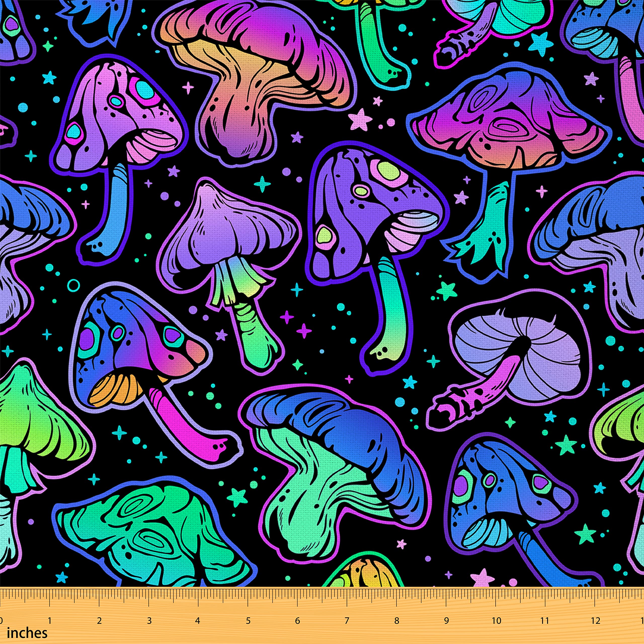 Erosebridal Mushroom Fabric by The Yard, Cute