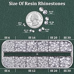 Resin Rhinestones for Crafting with B7000 Jewelry