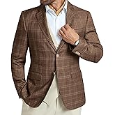 Men's Casual Blazer Slim Fit Suit Jacket for Men Plaid Blazer 2 Buttons Sports Coats for Mens Lightweight Blazers