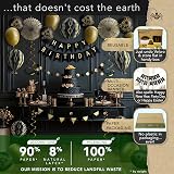 Itsy Bitsy Party Co Premium Reusable Birthday Decorations Black Gold view 3