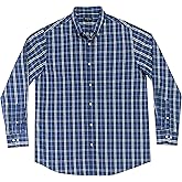 Double Pump Big and Tall Shirts for Men Long Sleeve Button Down Shirts from Size XL(T) to 6XL (T) Cotton