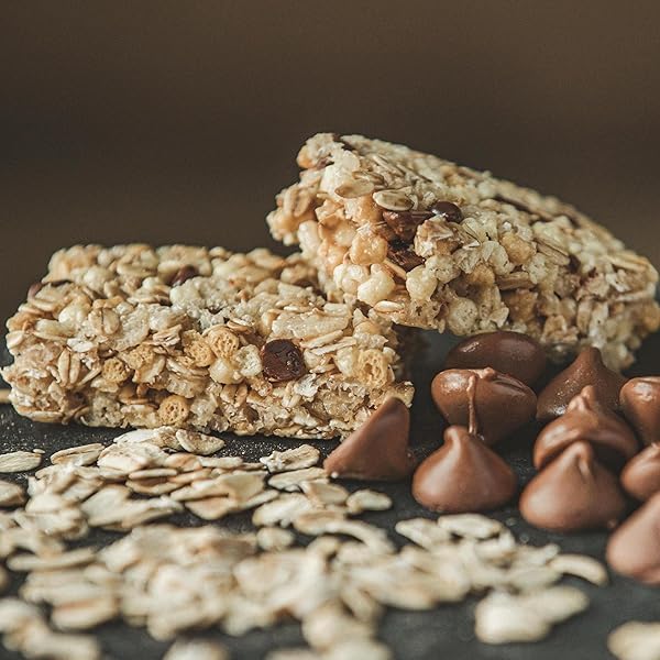 KODIAK CAKES CHEWY GRANOLA SNACK BARS, CHOCOLATE CHIP, HIGH PROTEIN, 100% WHOLE GRAINS, 1 BOX WITH 5 BARS