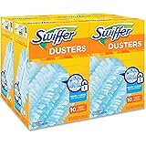 Swiffer 21459CT Refill Dusters, Dust Lock Fiber, Light Blue, Unscented, 10/Box, 4 Box/Carton
