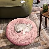 OKPOW Donut Dog Bed 60cm Calming Calming Anti Anxiety Non Slip Bottom view 8