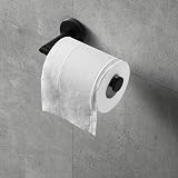 HITSLAM Black Wall Mounted Toilet Roll Holder SUS 304 Stainless Steel 2 Pack view 8