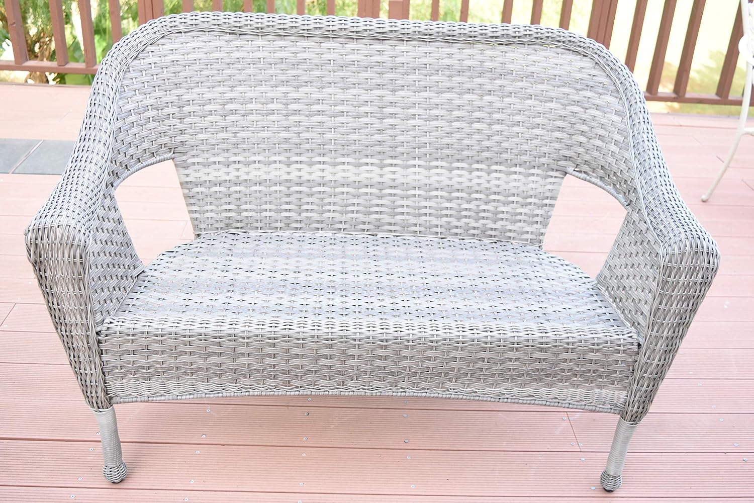 Yard Garden Outdoor Living Items Yard Table Patio Garden Tables Jeco Clark Wicker Patio End Table In Gray Jpdesign Pt