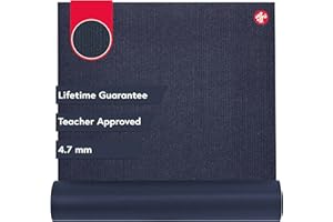Manduka PROlite Yoga Mat 68" - 4.7mm | Lifetime Durability | Hygienic Construction | Teacher Approved | Midnight 68 x 24 inch