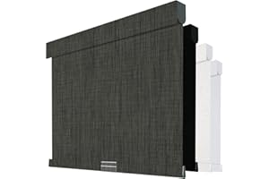 Boolegon Cordless Blackout Roller Shades for Windows, Free-Stop Linen Shades with Valance, Thermal Insulated Fabric, UV Prote