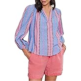 Velvet by Graham & Spencer Women's Isla Bright Jaquard Top