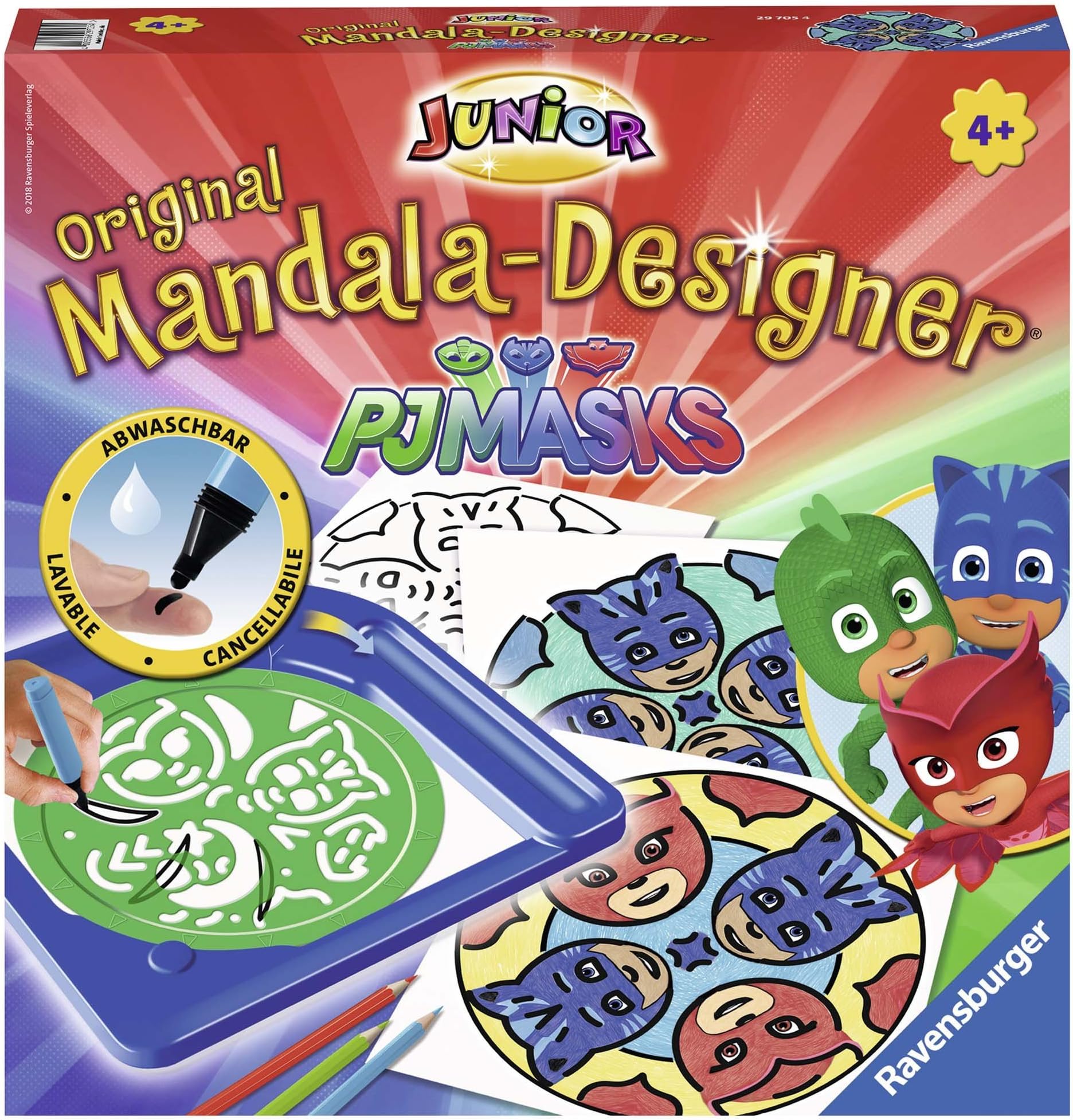 Ravensburger Junior Mandala pyjamask – pyjamasques, 29705