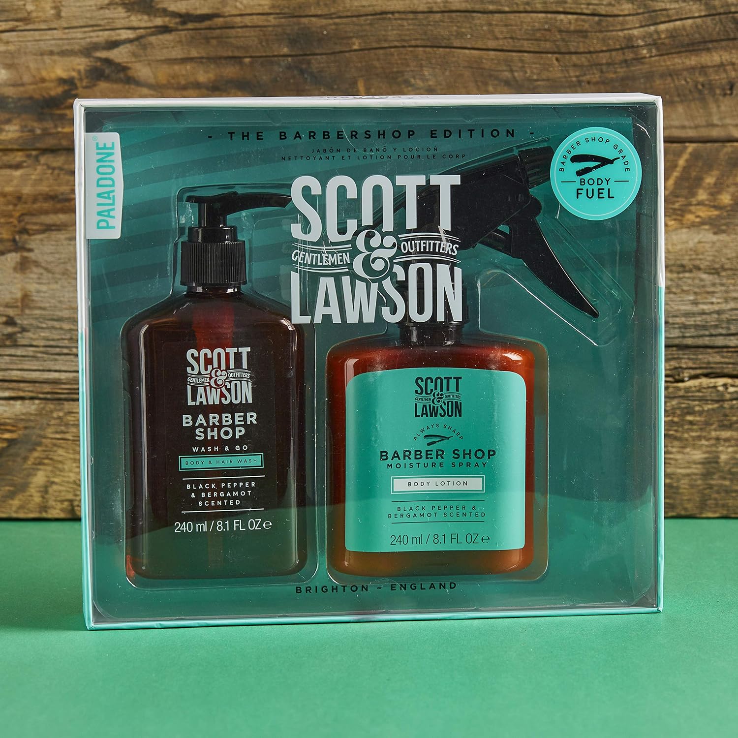 Scott and Lawson Barbershop Body Fuel - Hair and Body Wash Duo and Body Lotion, 240ml Paladone, One Size, Multicolor - Image 5