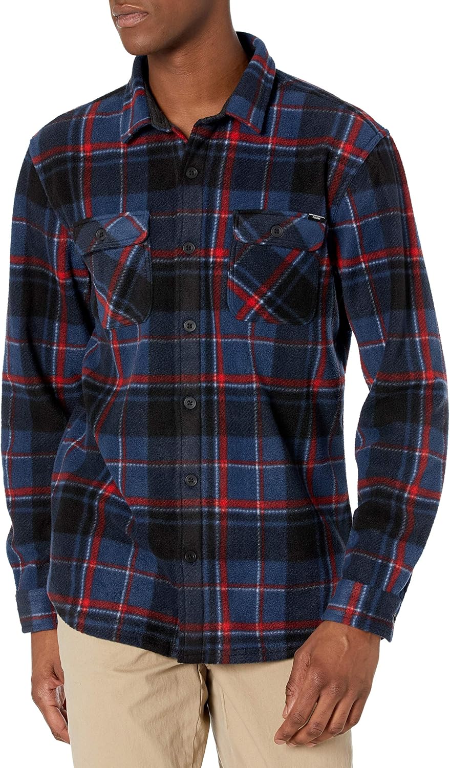 UNIONBAY Men's Microfleece Flannel Buttonup Checkered