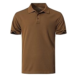 KAOKLRNI Men's Quick-Dry Active Polo Shirts Short