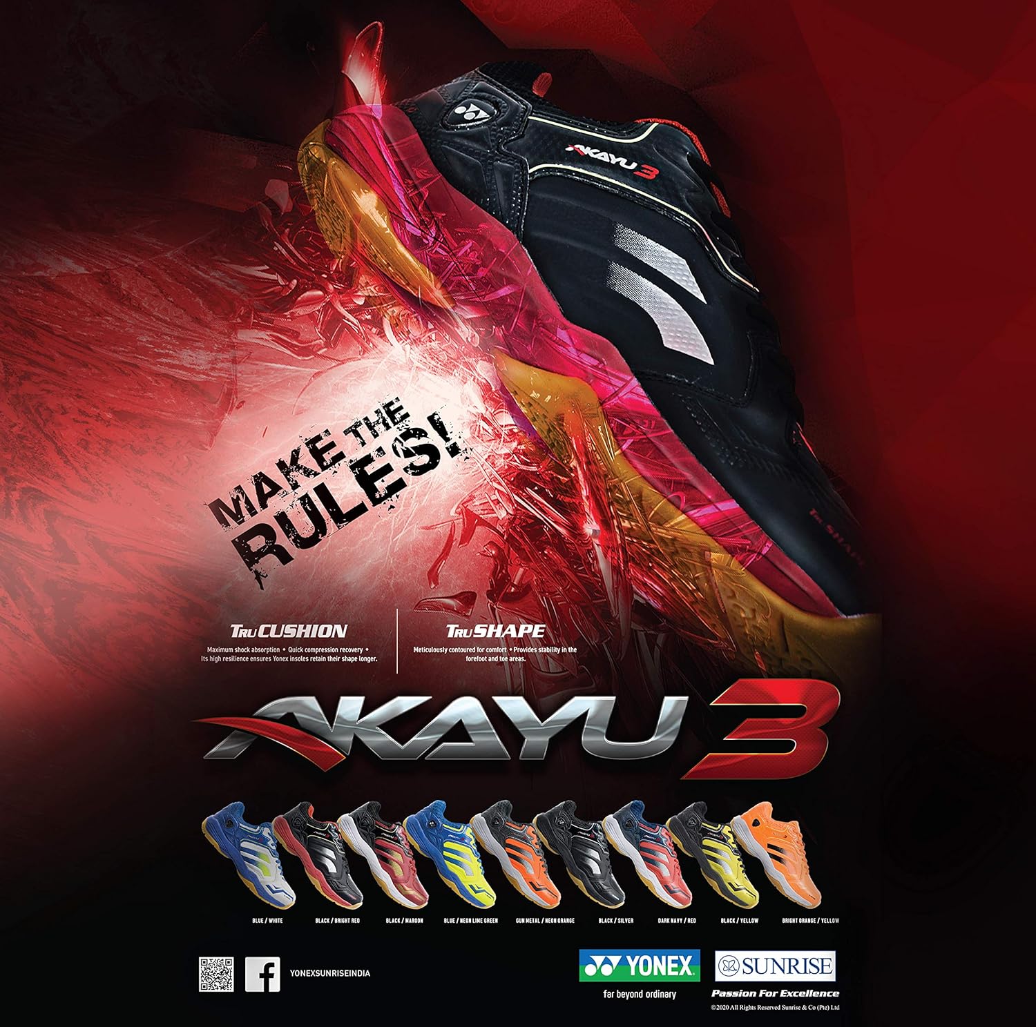 yonex akayu 3 badminton shoes