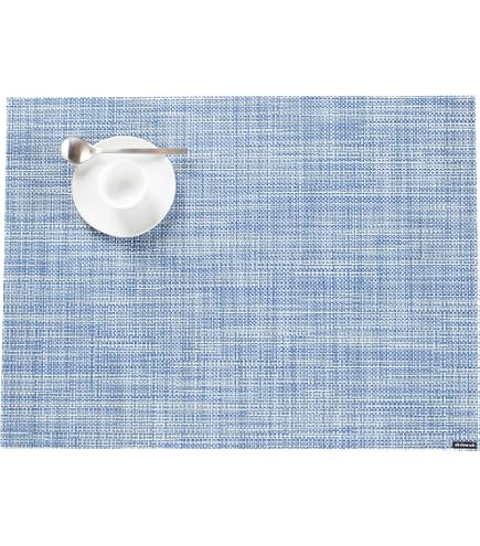 Amazon.com: Chilewich Mini Basketweave Placemats in Chambray - Set