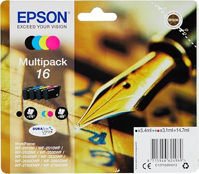 Epson Original 16 Series Pen and Crossword Multipac 165 Pages per Cartridge