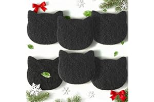 PurifyLogix Cat Litter Box Stick-on Activated Charcoal Filters Compatible with Most Cat Litter Box, Universal Activated Carbon Filters to Absorb Odors and Control Damp for Keep Home Fresh (6 Pack)