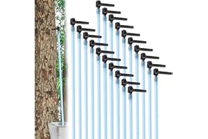 Deluxe Maple Syrup Tree Tapping and Sugaring Starter Kit Pack- 20 Taps and 20 3-ft Food Grade Value Pack Tubing Drop Lines - 