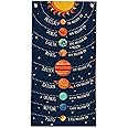 Solar System - Great for Science Room and Classroom Decor, Sun and Planets Space Posters, Cool Kid's Room Decor and Modern Astronomy Gifts, 16x32 Canvas Wall Scroll Art Print Poster