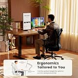 ErGear Electric Standing Desk 100x60cm 4 Memory Smart Panel, 72-118cm view 6