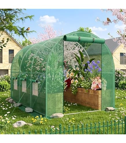 Amazon.com : Teal Turtle 4-Shelf Mini Greenhouse 27 in W x 63 in H