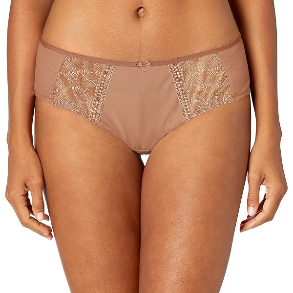 Women's Maidenform 40760 Classics Microfiber And Lace Boyshort Panty (GLOSS 7