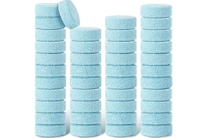 QSICO 100 Pieces Car Effervescent Washer Car Windshield Glass Concentrated Washer Tablets Cleaning Tablets Solid Wiper Glass 