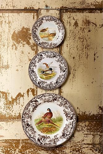 Modern Cabin Dinner Plates Spode Woodland Dinner Plate, Mallard