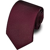 Branduce 3.15"（8cm） Men's Solid Color Formal Woven Necktie + Gift Box