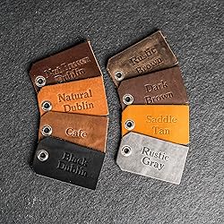 Bison Leather Patches with optional hook side