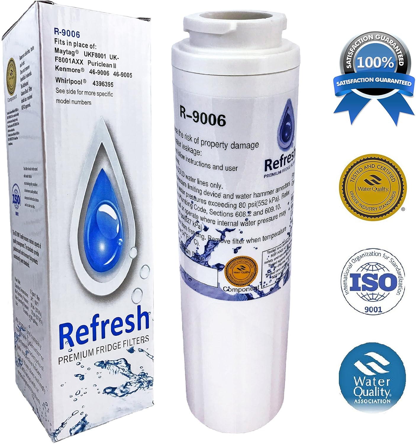 Maytag PUR UKF8001 FILTER 4 Compatible Refrigerator Water Filter by