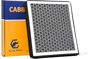 Screw Rhino Cabin HEPA Air Filter CF12552 Replacement For Nissan Rogue 2021-2024,Altima 2019-2024,Pathfinder 2022-2024,not fit Nissan kicks.For Infiniti QX50 2019-2023,QX55 QX60 2022-2023