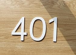 Stick on Mailbox Numbers, Self Adhesive 5 Inch