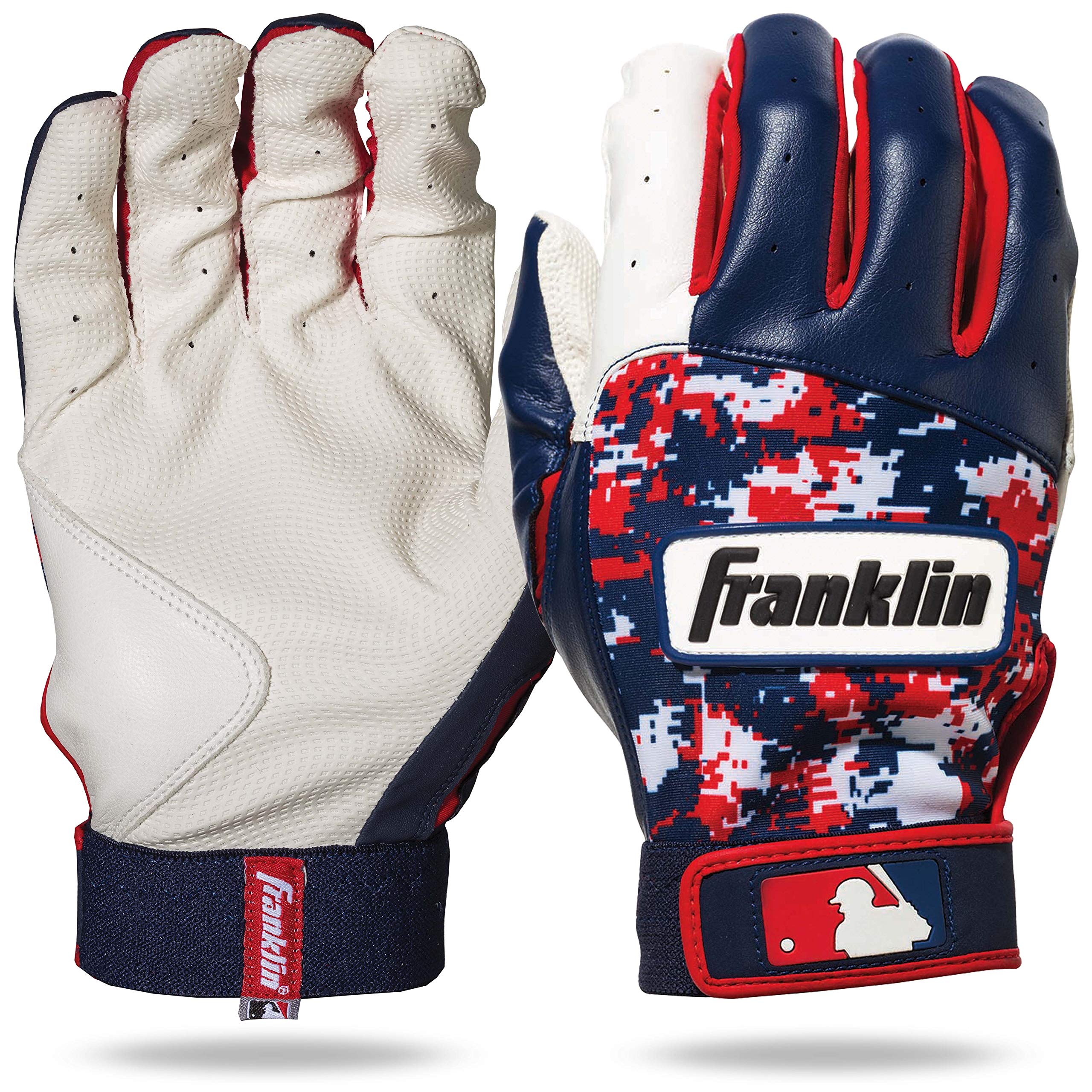 Franklin Sports MLB Digitek Batting Gloves – Youth Batting Glove – Tri | amzdealz