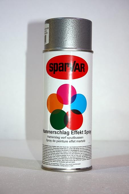 SparVar 6003221 Lackspray Hammerschlag Silber, 400 ml