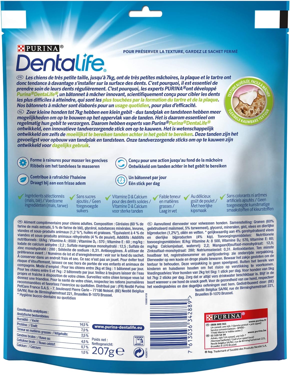 DENTALIFE Purina Extra Mini Maxi Pack of 21 Chew Sticks for Very Small Dogs 207 g - Image 3