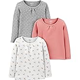 Simple Joys by Carter's Baby-Girls Long-Sleeve Shirts, Pack of 3