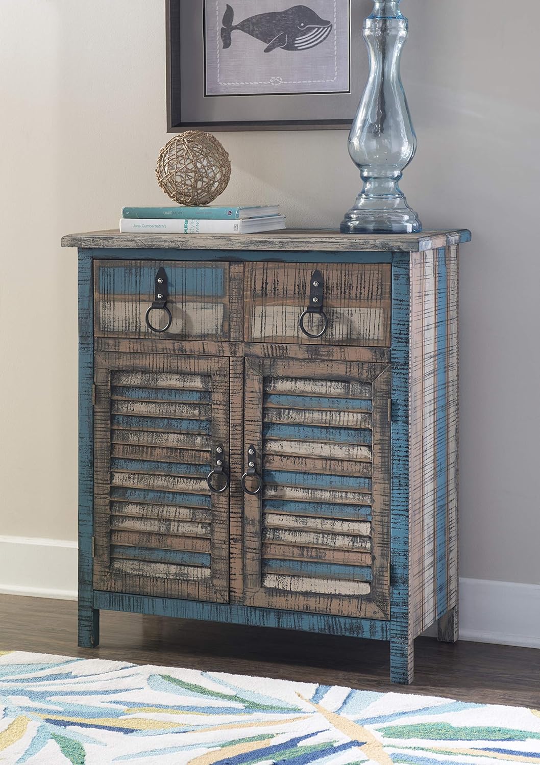 Powell Furniture Calypso Console 2-Drawers/2-Doors: Home & Kitchen
