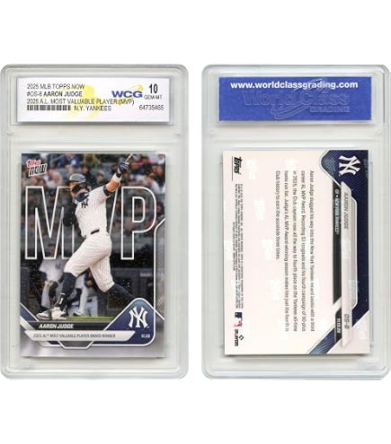 Amazon.com: 2024 MLB Topps Now Aaron Judge MVP Card #OS-5 A.L. MVP 