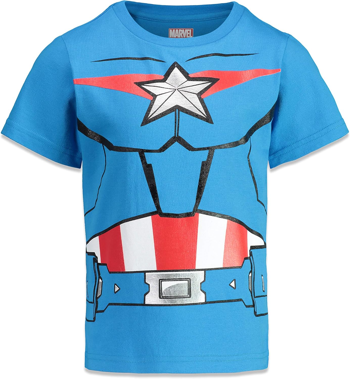 Marvel Avengers Boys 4 Pack T-Shirts Black Panther Hulk Spiderman Captain America: Clothing