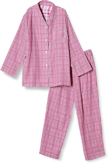Amazon セシール パジャマ 人気のチェック柄シャツ 綿100 二重ガーゼ Nw 5 レディース パジャマ ルームウェアセット 通販