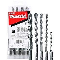 Makita 5 Piece - SDS-Plus Drill Bit Set For