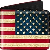 Kids Teen Boys Cool Wallet Men Mens Men'S Amerian Flag Leather Credit Id Card Cash Holder Man Black Rfid Blocking Zipper Wallets With Coin Pocket Id Window Aesthetic Teen Boy Male Youth Guys