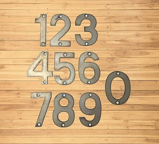 3" Metal Modern Steel House Numbers/Metal Address Numbers