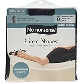 No nonsense womens Great Shapes All Over Shaping Tight pantyhose, Midnight Black, D US