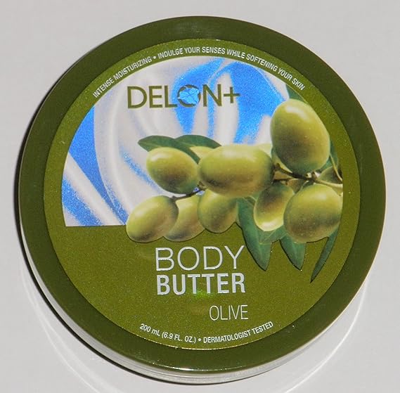 Delon+ Intensely Moisturising Luxurious Body Butter OLIVE 200ml Tub