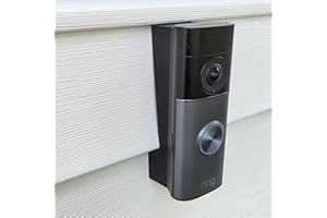 Vinyl Siding Mounting Bracket Compatible with Ring Wired Doorbell Pro 3rd Gen Retinal 4K 3D Printed (4" Standard Vinyl Siding